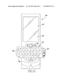 Handheld Electronic Device With Rotatable Keyboard diagram and image