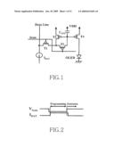 Picture element structure of current programming method type active matrix organic emitting diode display and driving method of data line diagram and image