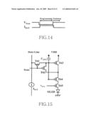 Picture element structure of current programming method type active matrix organic emitting diode display and driving method of data line diagram and image