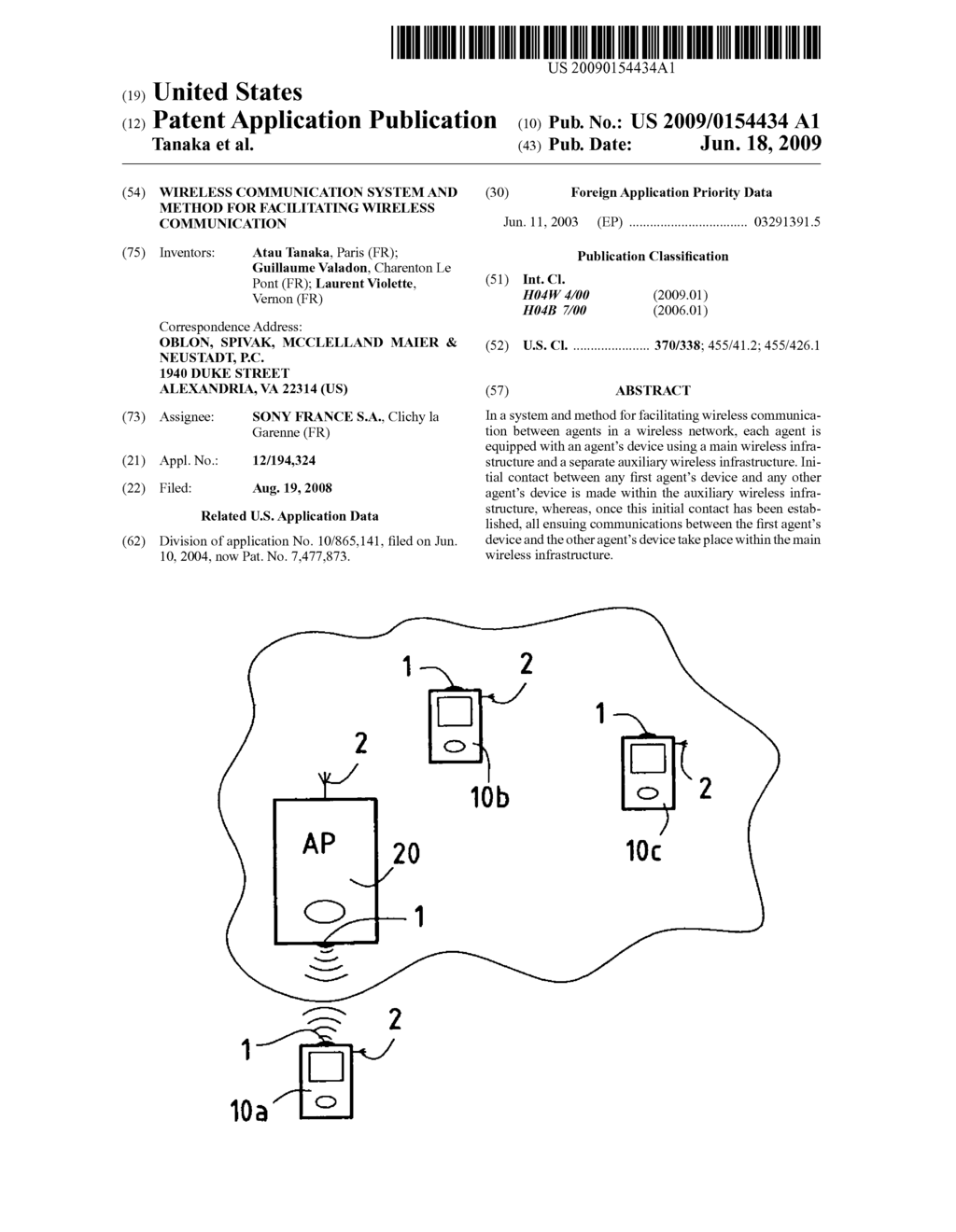 WIRELESS COMMUNICATION SYSTEM AND METHOD FOR FACILITATING WIRELESS COMMUNICATION - diagram, schematic, and image 01