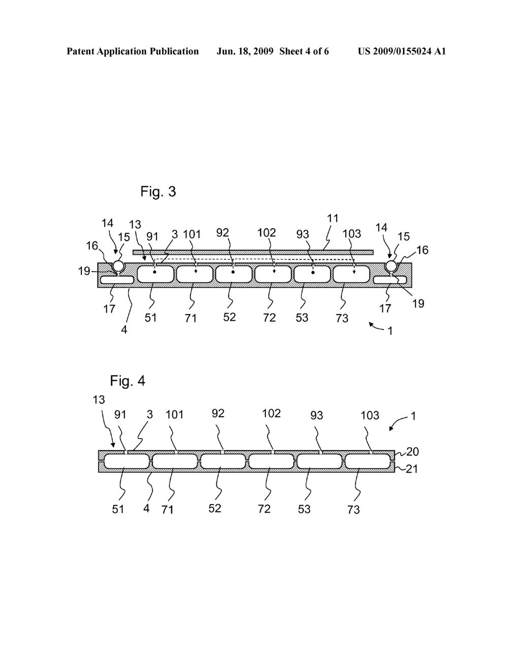 Method and device for the contactless transport or support of glass or glass ceramic - diagram, schematic, and image 05