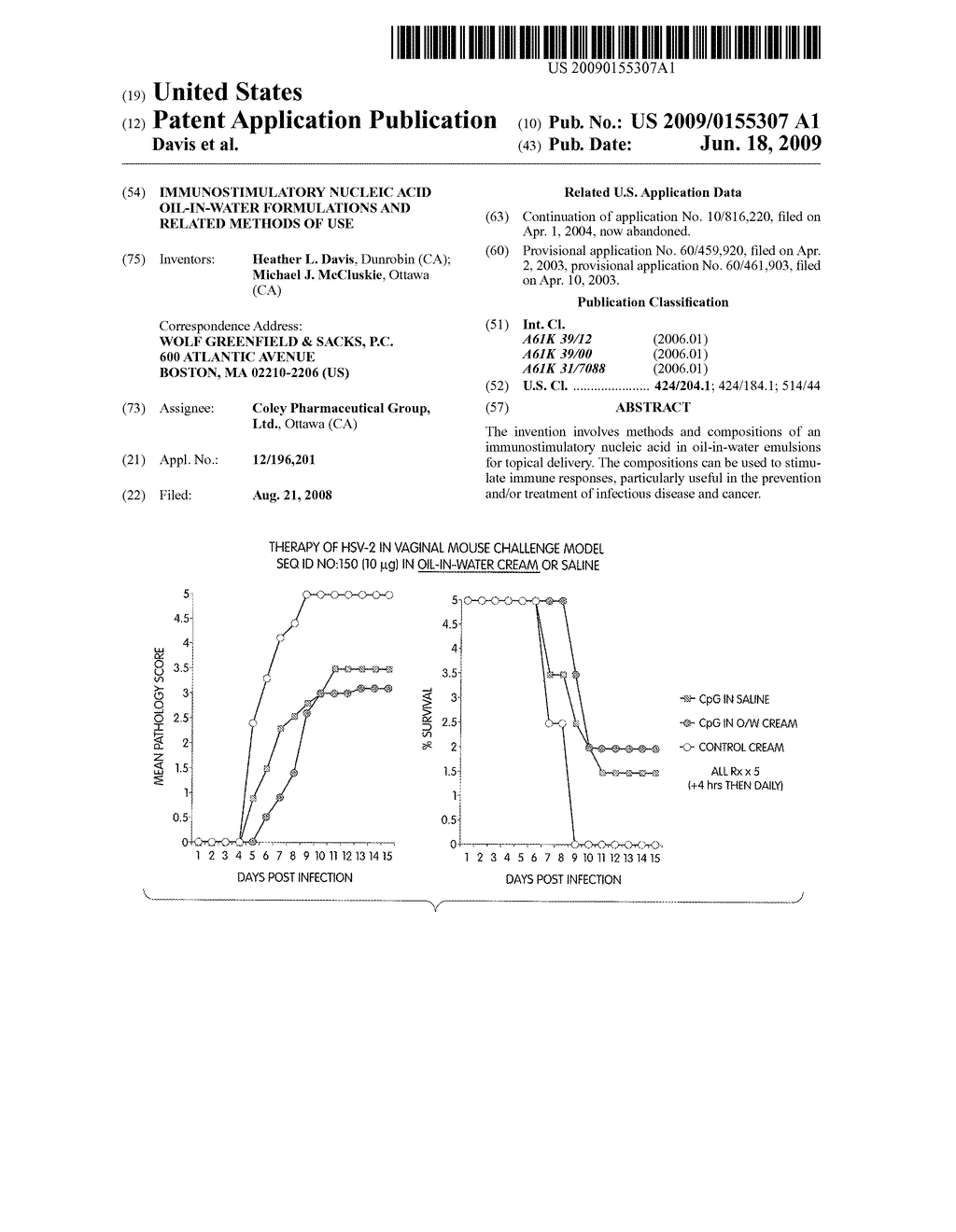 IMMUNOSTIMULATORY NUCLEIC ACID OIL-IN-WATER FORMULATIONS AND RELATED METHODS OF USE - diagram, schematic, and image 01