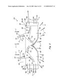 Crop residue chopping and spreading system for an agricultural combine diagram and image