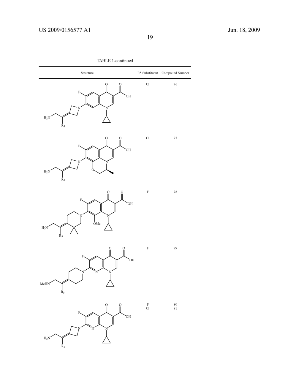 7-AMINO ALKYLIDENYL-HETEROCYCLIC QUINOLONES AND NAPHTHYRIDONES - diagram, schematic, and image 20