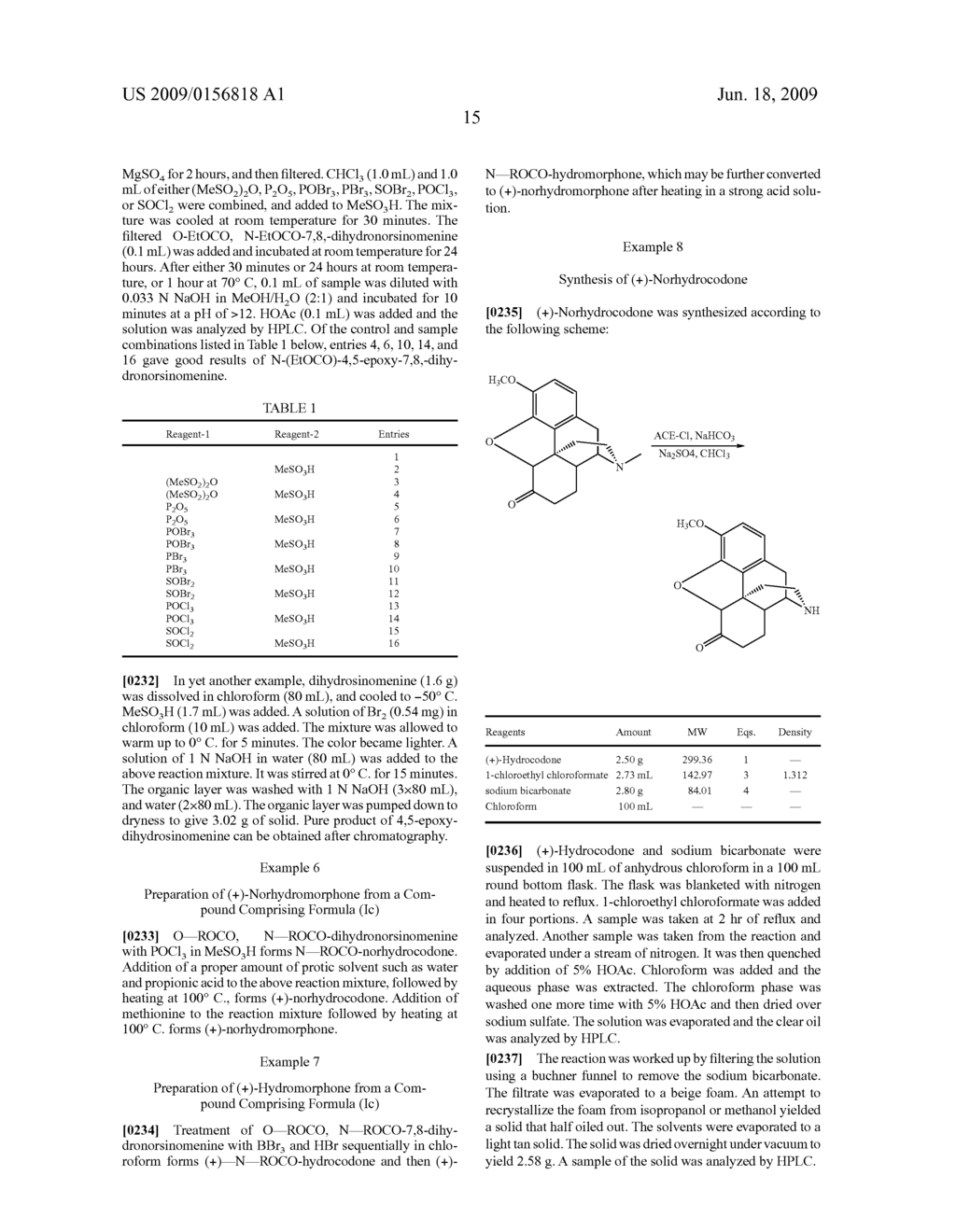 Process and compounds for the production of (+)opiates - diagram, schematic, and image 16