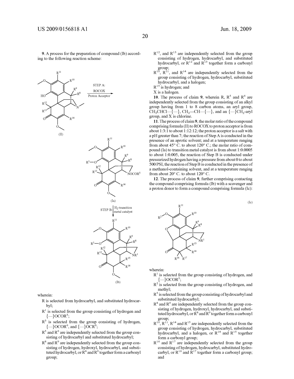 Process and compounds for the production of (+)opiates - diagram, schematic, and image 21