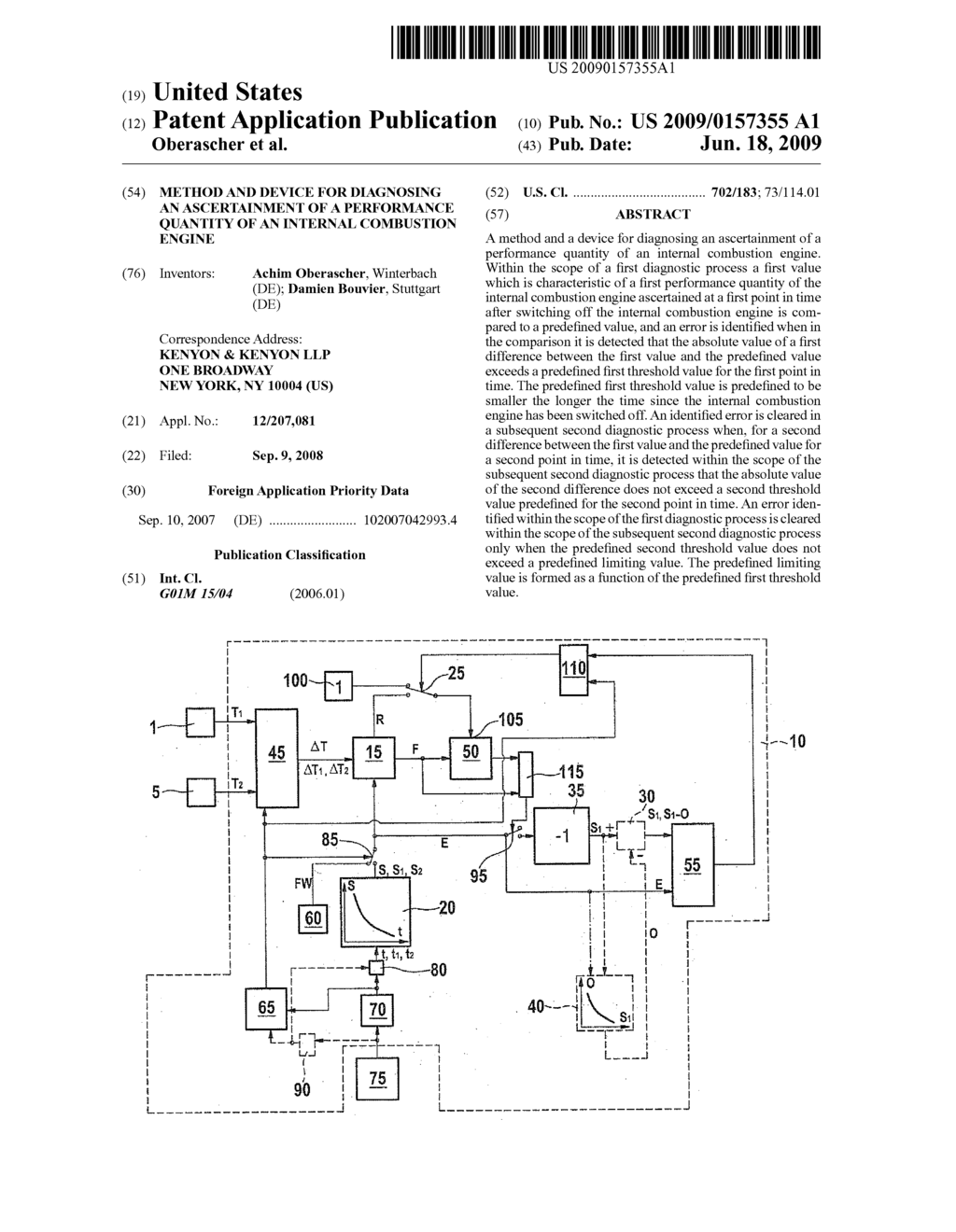 Method and device for diagnosing an ascertainment of a performance quantity of an internal combustion engine - diagram, schematic, and image 01