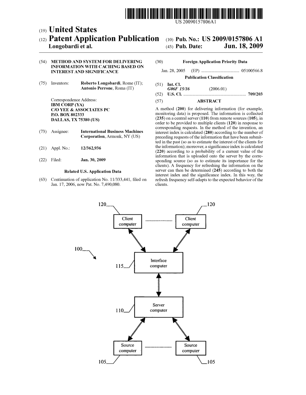 Method and System for Delivering Information with Caching Based on Interest and Significance - diagram, schematic, and image 01