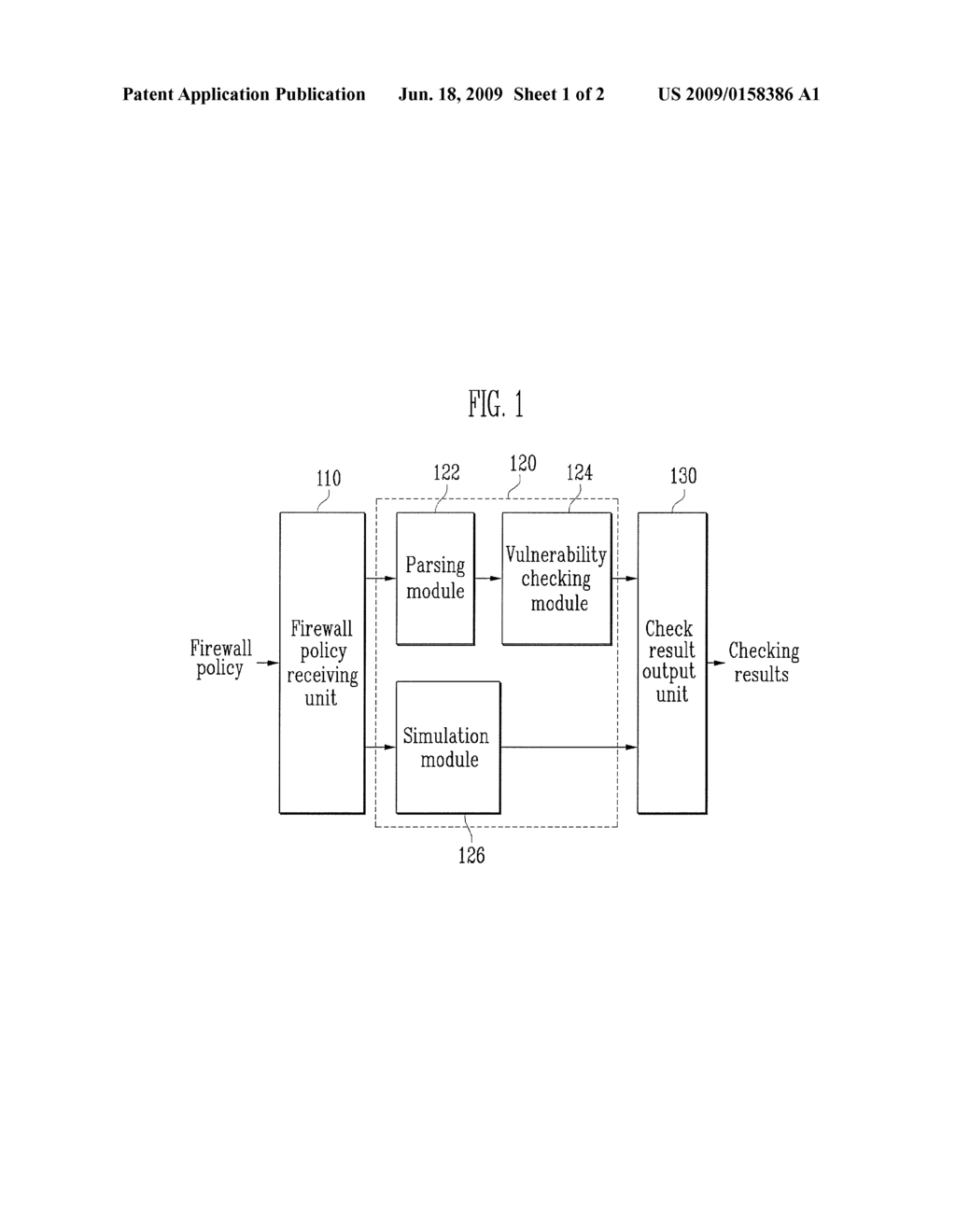 METHOD AND APPARATUS FOR CHECKING FIREWALL POLICY - diagram, schematic, and image 02