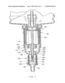 Dispensing and/or dosing system including an improved throat plug assembly diagram and image