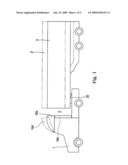 Adjusting device, air deflecting system, control member and device enabling aerodynamic resistance of a semi-trailer to be reduced diagram and image