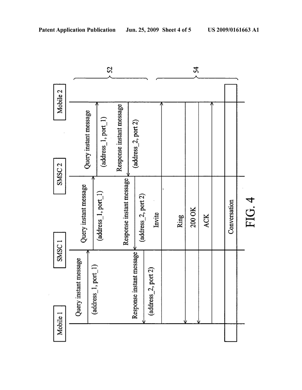 METHOD AND SYSTEM FOR SERVERLESS VOIP SERVICE IN PERSONAL COMMUNICATION NETWORK - diagram, schematic, and image 05