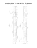 STRIPED ADHESIVE CONSTRUCTION AND METHOD AND DIE FOR MAKING SAME diagram and image