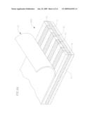 STRIPED ADHESIVE CONSTRUCTION AND METHOD AND DIE FOR MAKING SAME diagram and image