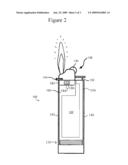 TWO CHAMBERED ILLUMINATING LIGHTER diagram and image