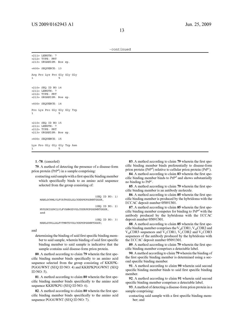 Reagents and Methods for the Detection of Transmissible Spongiform Encephalopathy - diagram, schematic, and image 29