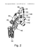 BICYCLE DERAILLEUR WITH MULTIPLE MOUNTING ADJUSTMENTS diagram and image