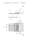 Holding device for machines, particularly contour-cutting diagram and image