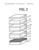 Phase difference plate comprising polymer film containing compound having rod-shaped molecular structure diagram and image