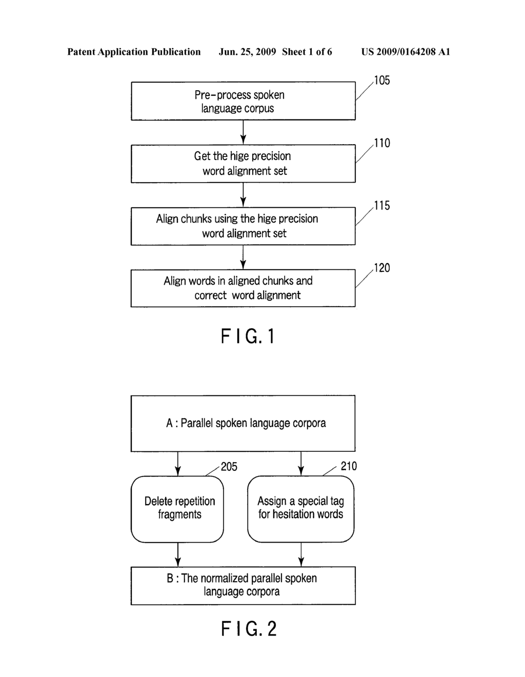 METHOD AND APPARATUS FOR ALIGNING PARALLEL SPOKEN LANGUAGE CORPORA - diagram, schematic, and image 02