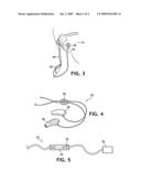 Device for use with an eye protector diagram and image