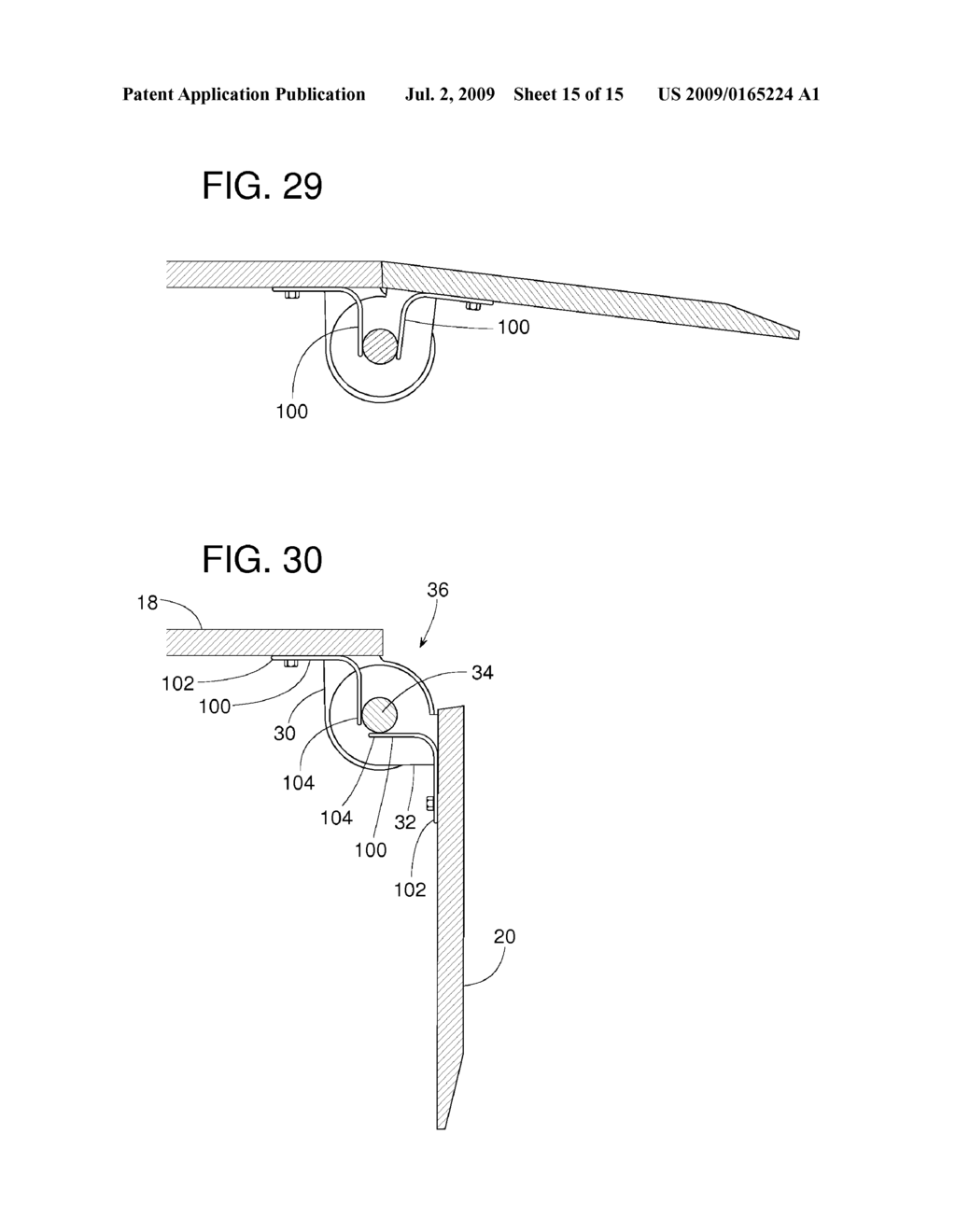 SEAL FOR A DOCK LEVELER LIP HINGE - diagram, schematic, and image 16