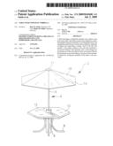 TABLE WITH STOWAWAY UMBRELLA diagram and image