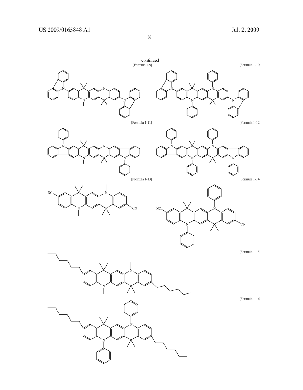 Quinacridine Derivatives and Organic Electronic Devices Using the Same - diagram, schematic, and image 12