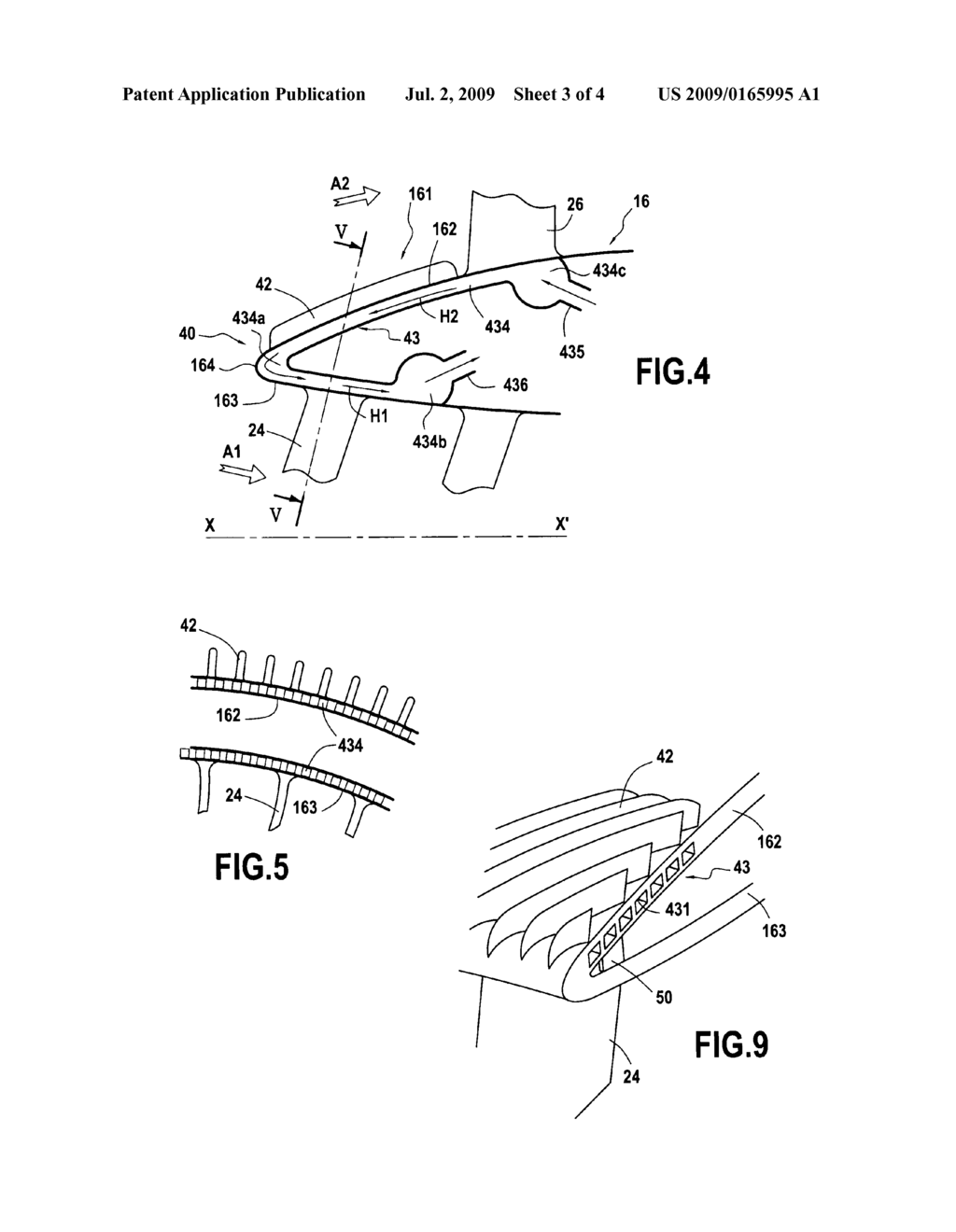 AIR-OIL HEAT EXCHANGER PLACED AT THE LOCATION OF THE AIR SEPARATOR NOSE OF A TURBOJET, AND A TURBOJET INCLUDING SUCH AN AIR-OIL HEAT EXCHANGER - diagram, schematic, and image 04