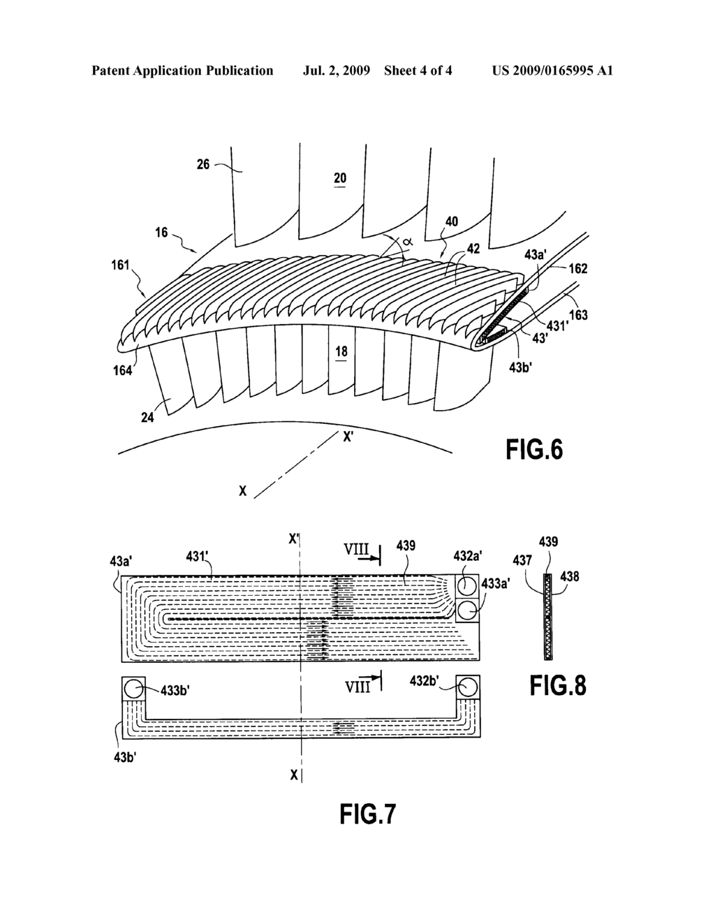 AIR-OIL HEAT EXCHANGER PLACED AT THE LOCATION OF THE AIR SEPARATOR NOSE OF A TURBOJET, AND A TURBOJET INCLUDING SUCH AN AIR-OIL HEAT EXCHANGER - diagram, schematic, and image 05