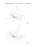 APPARATUS FOR THE PIVOTAL FASTENING OF AN ACTIVE SURFACE, IN PARTICULAR A SPOILER ON A WIND TUNNEL MODEL OF AN AIRCRAFT diagram and image