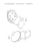 Suction cup mounting platform having flexible base diagram and image