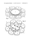 Suction cup mounting platform having flexible base diagram and image