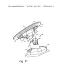 Suction cup mounting platform having flexible base diagram and image