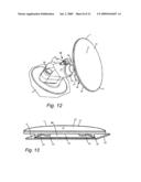 Suction cup mounting platform having flexible base diagram and image