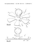 Suction cup mounting platform having flexible base diagram and image