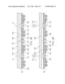 Cutting and molding in small windows to fabricate semiconductor packages diagram and image