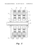 Stackable brushless DC motor diagram and image