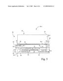 Imaging apparatus having an LCD document glass diagram and image