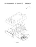 PORTABLE ELECTRONIC DEVICE HAVING AUXILIARY INPUT UNIT diagram and image