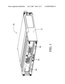 SERVER CHASSIS WITH ACCESS FLAP diagram and image