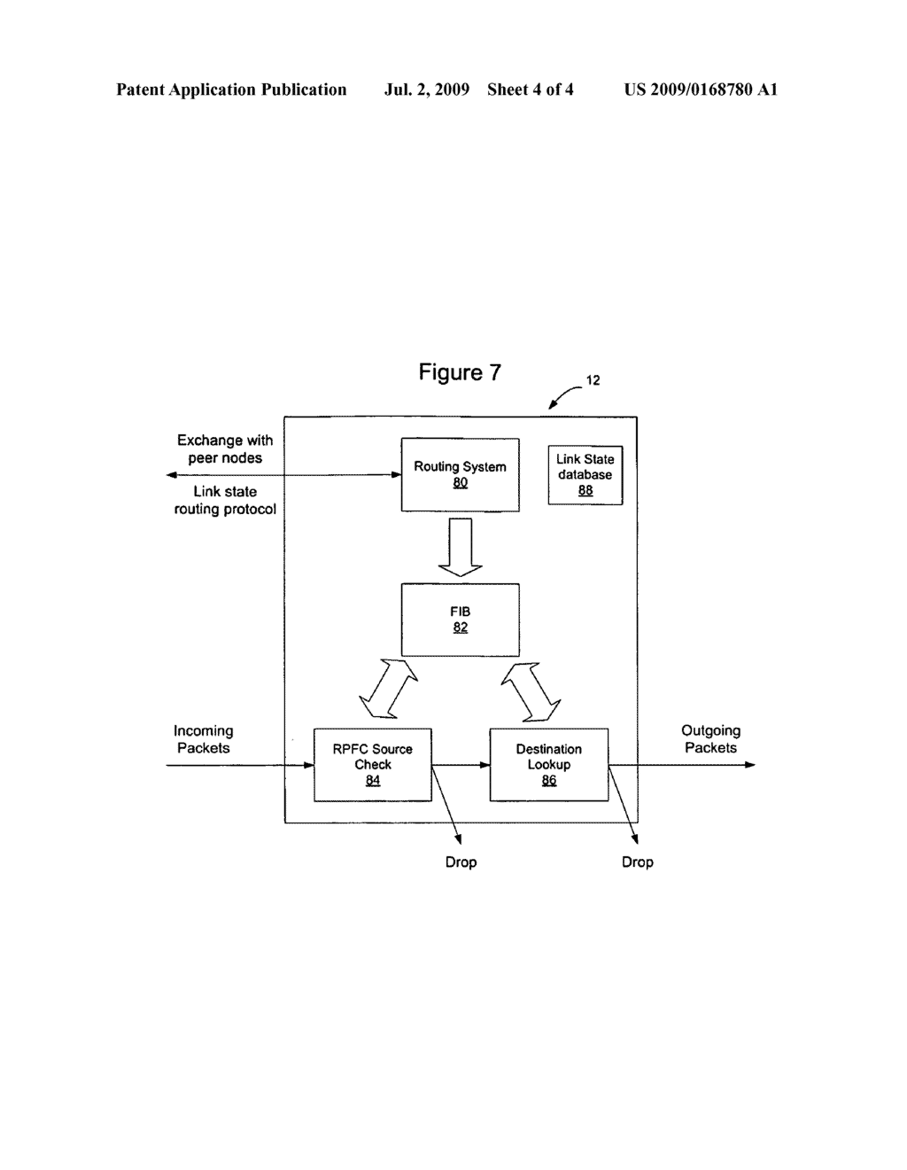 MPLS P node replacement using a link state protocol controlled ethernet network - diagram, schematic, and image 05