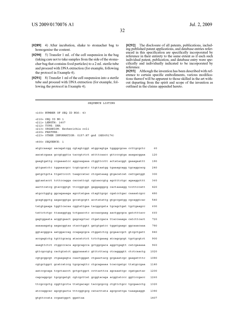 Polynucleotides for the detection of escherichia coli 0157:h7 and escherichia coli 0157:nm verotoxin producers - diagram, schematic, and image 46