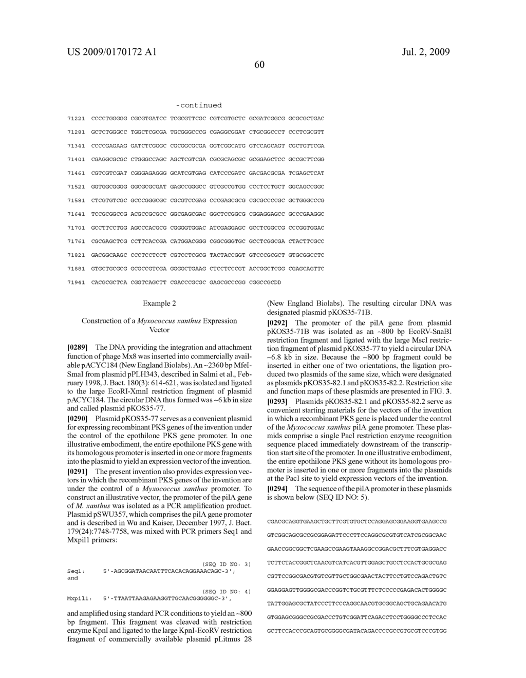 Recombinant Methods and Materials for Producing Epothilone and Epothilone Derivatives - diagram, schematic, and image 69