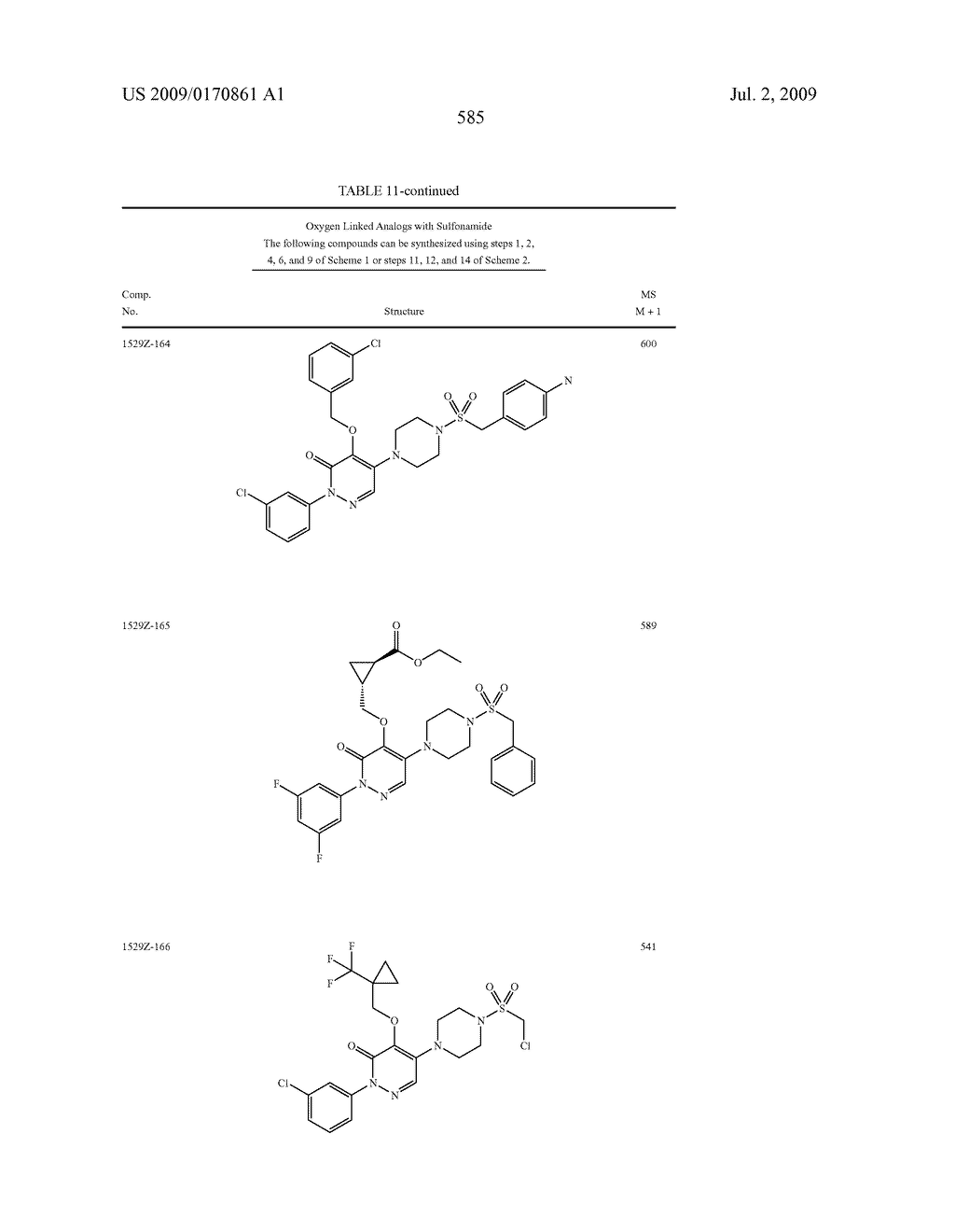 Pyridazinone Derivatives Useful as Glucan Synthase Inhibitors - diagram, schematic, and image 586