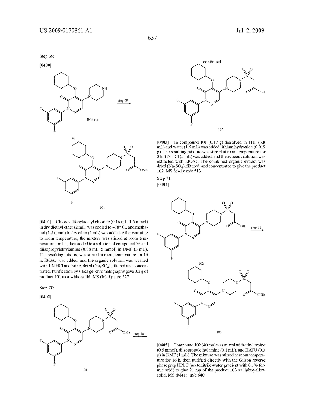 Pyridazinone Derivatives Useful as Glucan Synthase Inhibitors - diagram, schematic, and image 638