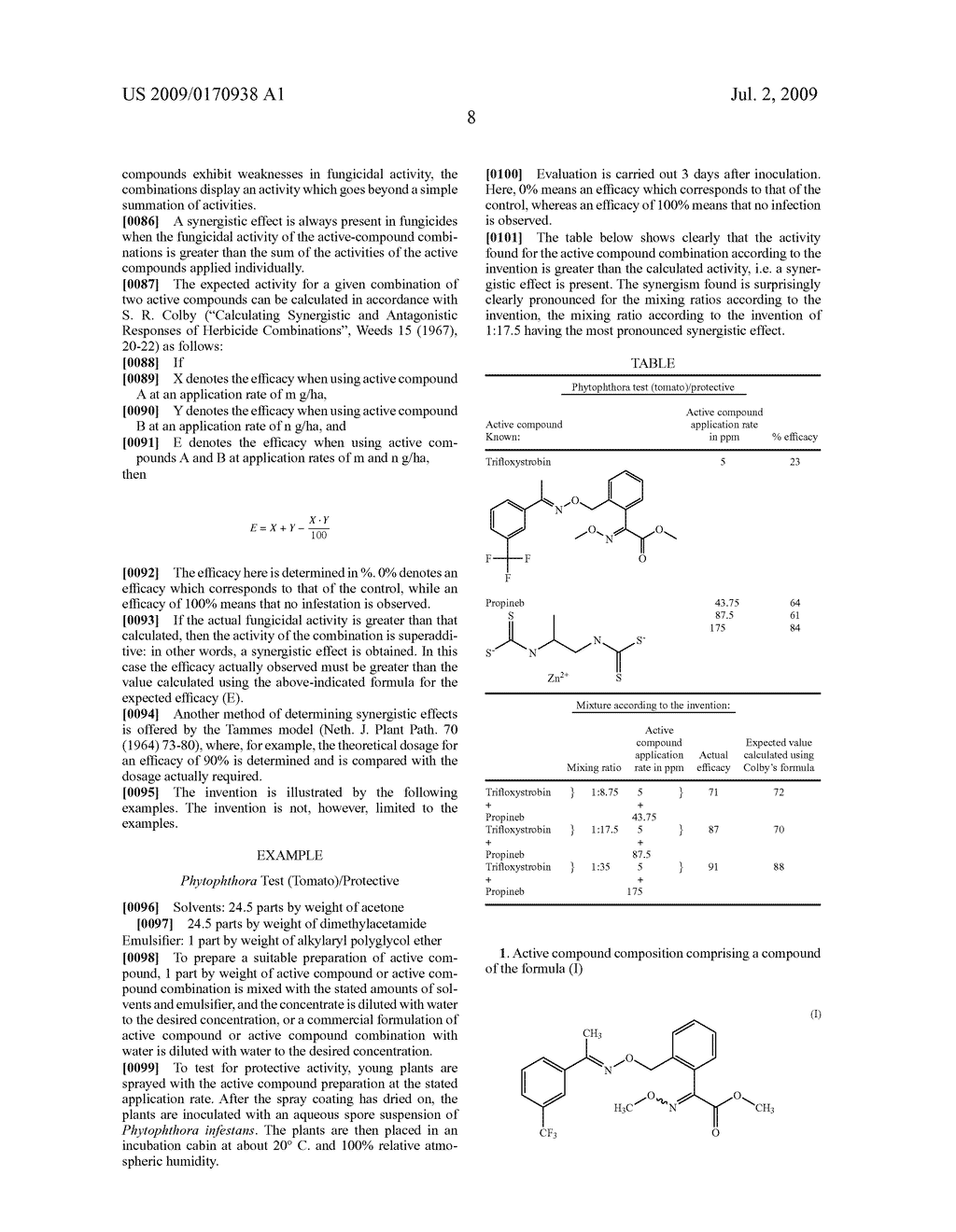 FUNGICIDAL ACTIVE INGREDIENT COMBINATION - diagram, schematic, and image 09