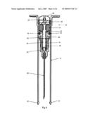 SINGLE USE SAFETY SYRINGE HAVING A RETRACTABLE NEEDLE diagram and image