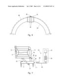 METHOD AND SYSTEM FOR CHANGING MOLD HOLDER PRESSES ON CARRIAGES MOVING ALONG A PROCESSING LINE diagram and image