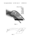 Computer-aided method for predicting particle uptake by a surface of a moving object diagram and image